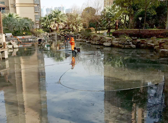 泽库景观池淤泥清理
